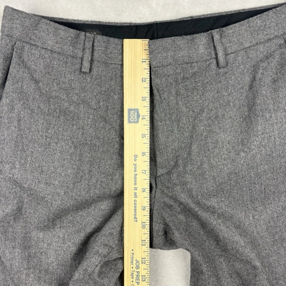J.Crew Ludlow Vitale Barberis Canonico Pants Men’s 32x28 Gray Wool Trousers Slim